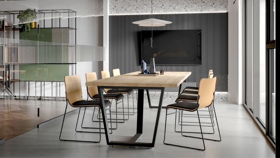 Luxe vergadertafel directiekantoor Luxe vergadertafel directiekantoor