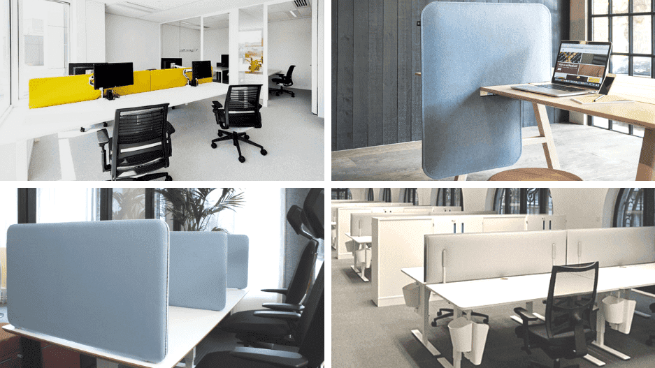 Bureauschermen op bureaublad Bureauschermen op bureaublad
