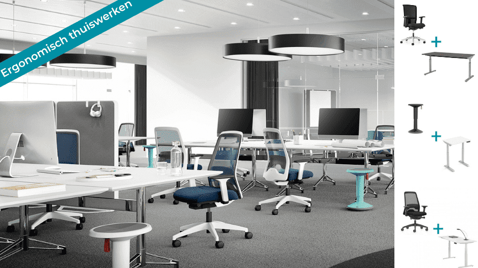 Ergonomische thuiswerkplek acties Ergonomische thuiswerkplek acties