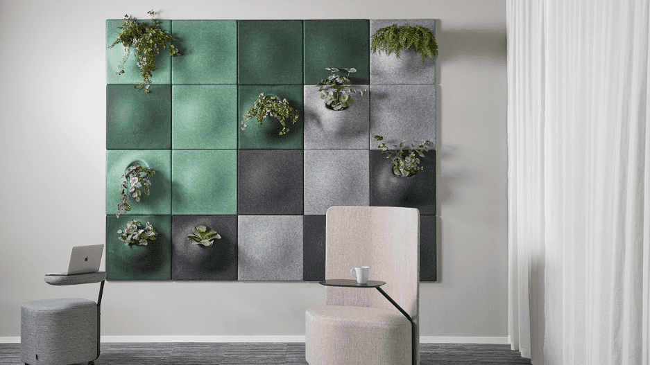 Plant akoestische wandbekleding Plant akoestische wandbekleding