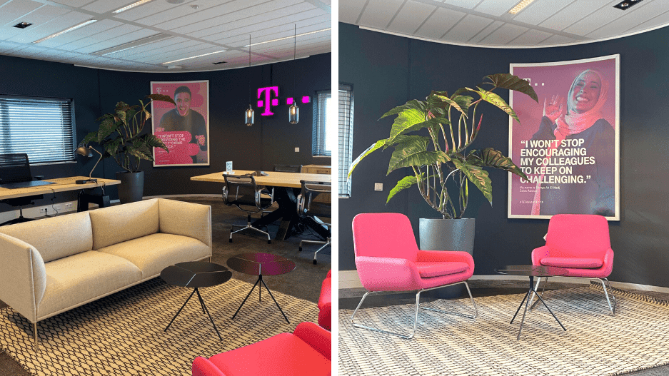 T-Mobile directiekantoor inrichting