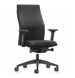 Zwarte bureaustoel LX164 premium