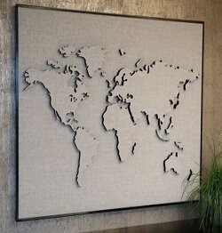 Akoestische wereldkaart worldmap